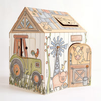 Cardboard Colour-In Playhouses