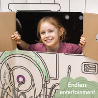 Cardboard Colour-In Playhouses