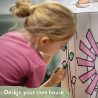 Cardboard Colour-In Playhouses