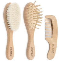 Beech Baby Hairbrush and Comb Set