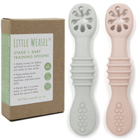 Stage 1: Baby Training Spoons (Set of 2)