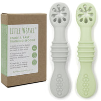 Stage 1: Baby Training Spoons (Set of 2)
