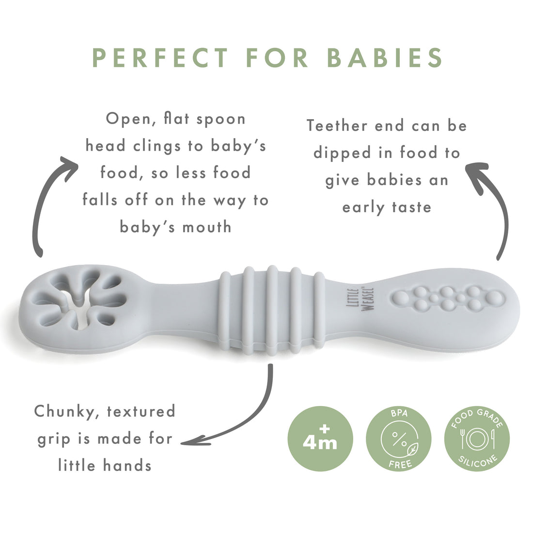 Stage 1: Baby Training Spoons (Set of 2)