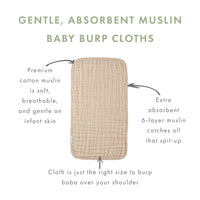 Muslin Burp Cloths (Set of 2)