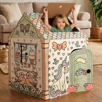 Cardboard Colour-In Playhouses