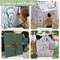 Cardboard Colour-In Playhouses