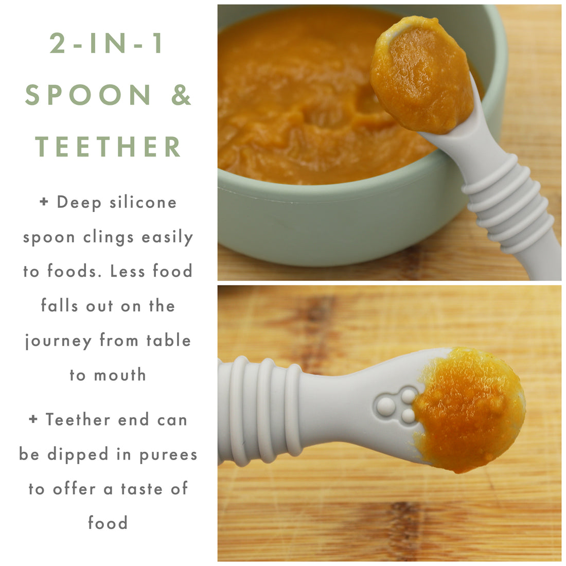 Little Weasel – Stage 1 Baby Training Spoons for Self-Feeding